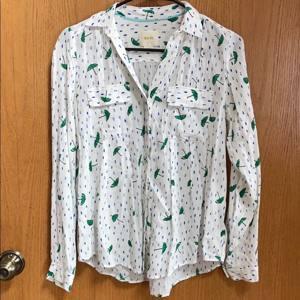 Anthropologie Women’s Size 2 Button Down Shirt